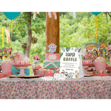 Baby Shower Games Diaper Raffle, 1 Sign & 50 Cards, Safari Jungle Wild Animal Diaper Raffle Tickets For Baby Shower, Gender Neutral Decoration Gender Reveal Party Games Supplies-Lt47