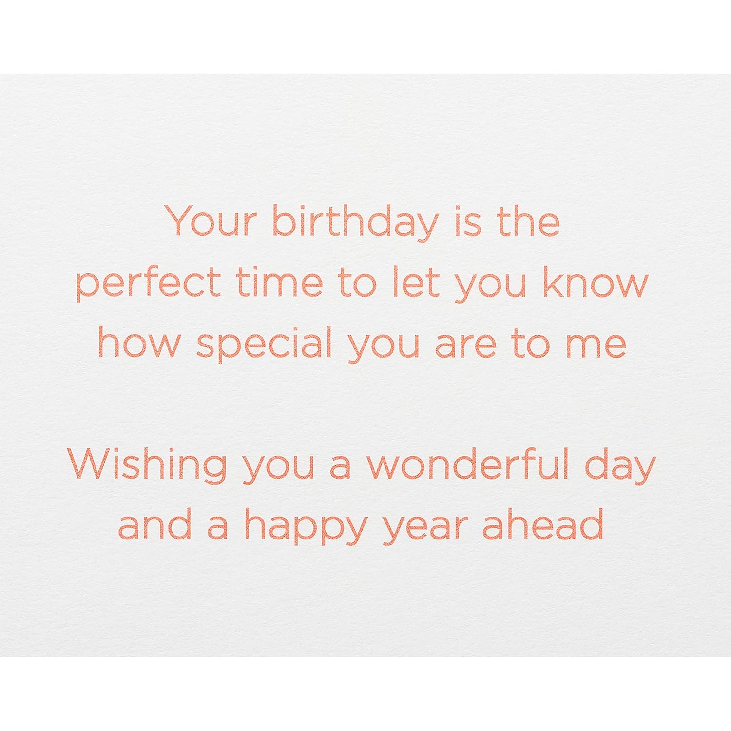 Birthday Card (How Special You Are)