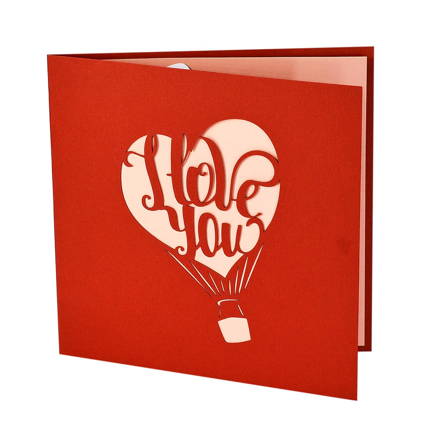 Valentines Day Card, Anniversary Card Pop Up, Wedding 3D Greeting Card, Valentine'S Day, Romantic Loved Card (Air Balloon)