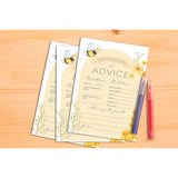 Bee Baby Shower Games For Boys Girls, Bumble Bee Baby Predictions And Advice For Baby Shower, Honeycomb Baby Shower/Gender Reveal Parties Decorations, 5" X 7" Double-Sided Cards(30 Games)-D02