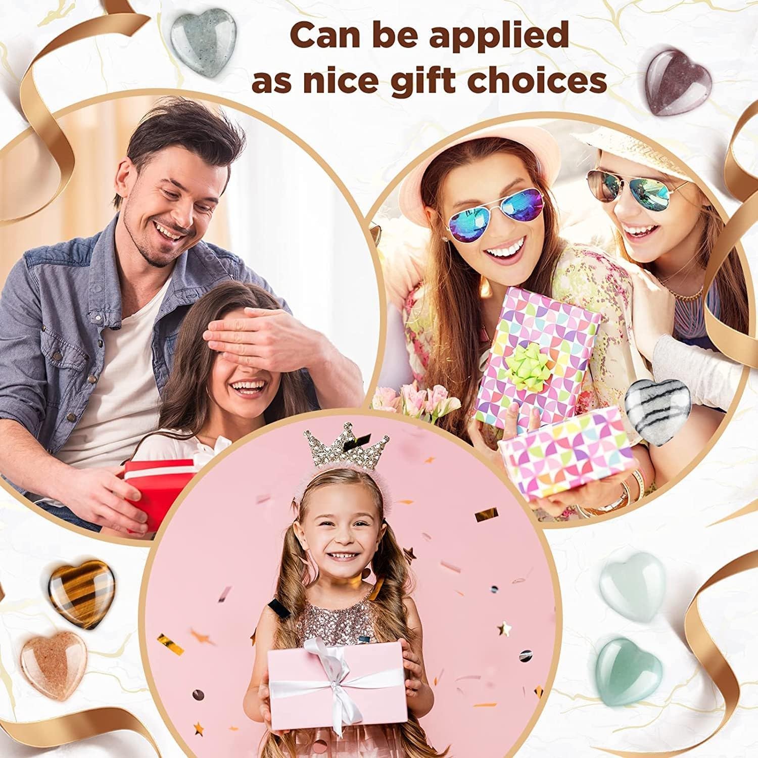 Valentines Day Gifts For Kids, 24 Pack Valentines Cards With Heart, Valentine'S Day Crystal Cards?Valentines Heart Crystals With Cards,Valentine Exchange Party Favors For Boys & Girls