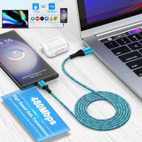 3 Pack 6FT USB A to USB C Fast Charging Cable 3.1A Braided Charger Cord for iPhone 17 16 15 Samsung Galaxy Android