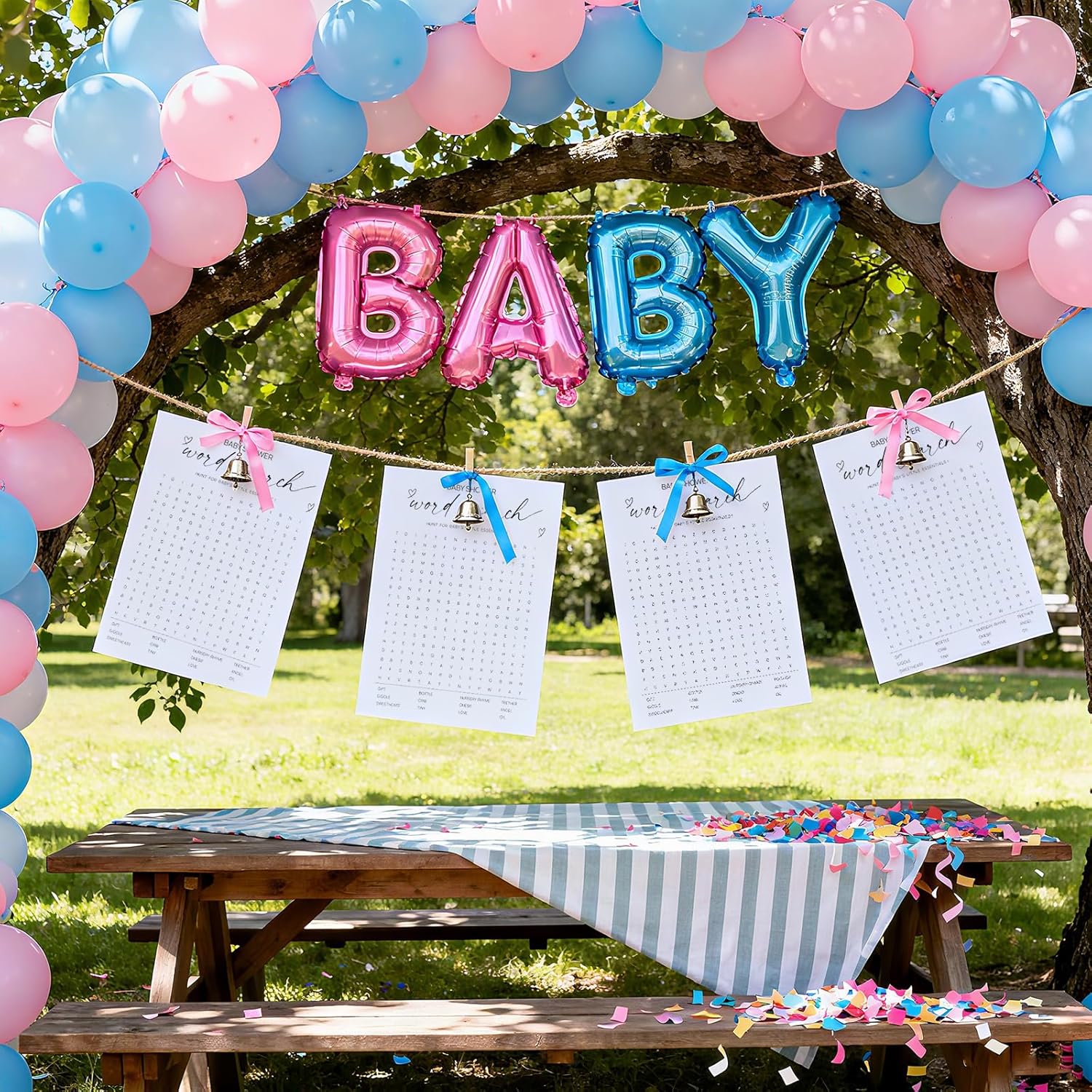 Gender Reveal Ideas Baby Gender Reveal Games Party Boy Or Girl He Or She Word Search For Guest