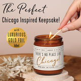 Chicago Gifts, Chicago Decor For Home - 'There'S No Place Like Chicago Candle, W/Lake Breeze & Apple I Chicago Souvenirs I 9Oz Jar, 50Hr Burn, Made In Usa