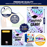 110 Pack Gold Foiled & Glittery 5X7In All Occasion Cards Assortment Box With Envelopes & Stickers, 110 Folded Unique Designs For Friends & Family With Printed Message - Gifting, Mailing