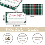 50 Pcs Funny Christmas Diaper Raffle Tickets - Baby Shower Game Diaper Raffle Card For Gender Reveal Baby Shower Party Games Decoration Centerpiece Enter To Win Drawing Prize Small 3.5" X 2" - A35