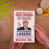 Funny Card For Grandma From Granddaughter Or Grandson, Humorous Birthday, Mother’S Day, Or Christmas For Her, New Grandma Greeting Card For Women