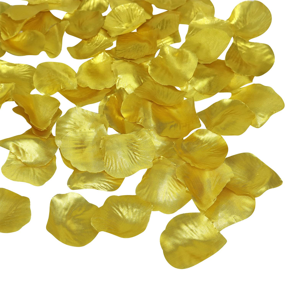 1350 Pcs Artificial Silk Rose Petals Flower Petals For Wedding Decoration Party Valentine’S Day (Gold)