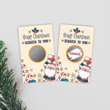 Christmas Scratch Off Game Cards, Christmas Party Game Cards, Festive Holiday Raffle Ticket For Prizes Adults Groups, Christmas Countdown Activities - 40 Pack(Ggk-003)