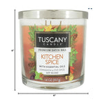 Tuscany Candle Candle Kitchen Spice Premium Satin Wax Candle 14Oz, 6Iva