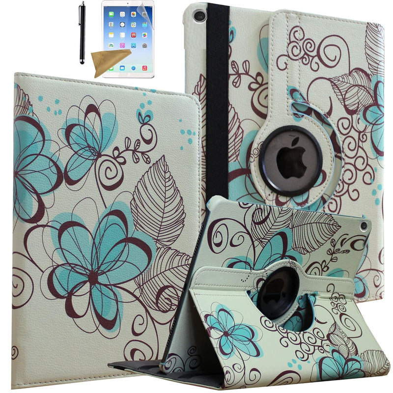 Rotating Case For Ipad 7Th/8Th/9Th Generation, Magnetic Stand Smart Cover For