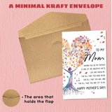 Mothers Day Cards For Mom From Daughter, Son, Kids - Funny Mother'S Day Card For Bonus Step Mom - Happy Religious Flowers 1St First Mother'S Days Cards - Single 5.3''X 8'' Greeting Card