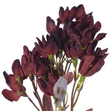 Vickerman 25.5" Burgundy Artificial Primrose Flower Spray, 3 per Bag.