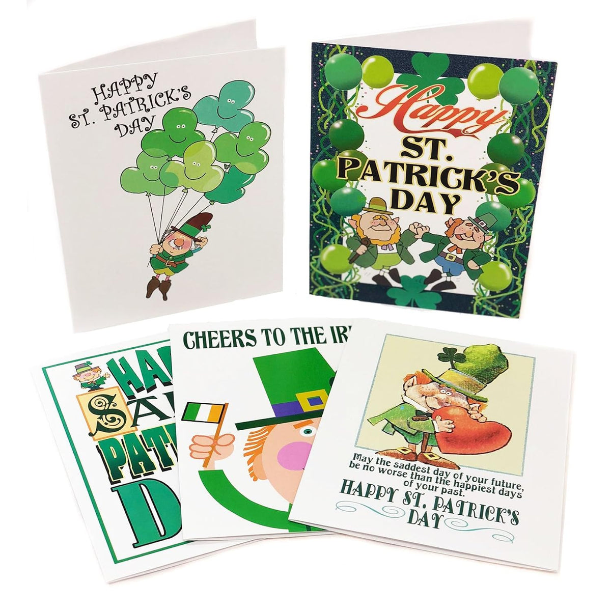 Stonehouse Collection's St. Patrick's Day Card - 15 Assorted Cards & Envelopes