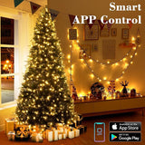 Smart String Lights 200 LED Color Changing Christmas Lights 66 Feet Wi-Fi App and Voice Control