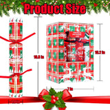 Christmas Party Favors No Snap Party Table Favor With Hats, Joke And Gifts Inside, Christmas Crackers With Gifts Xmas Holiday Dinner Tradition Party Supplies