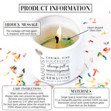 Pavilion Gift Company - August 11 oz Wax Reveal Candle, Natural Soy Wax Birthstone Candle, Jasmine Scented, Gemstone Candle with Crystal Inside, Birthday Gifts for Women, 1 Count