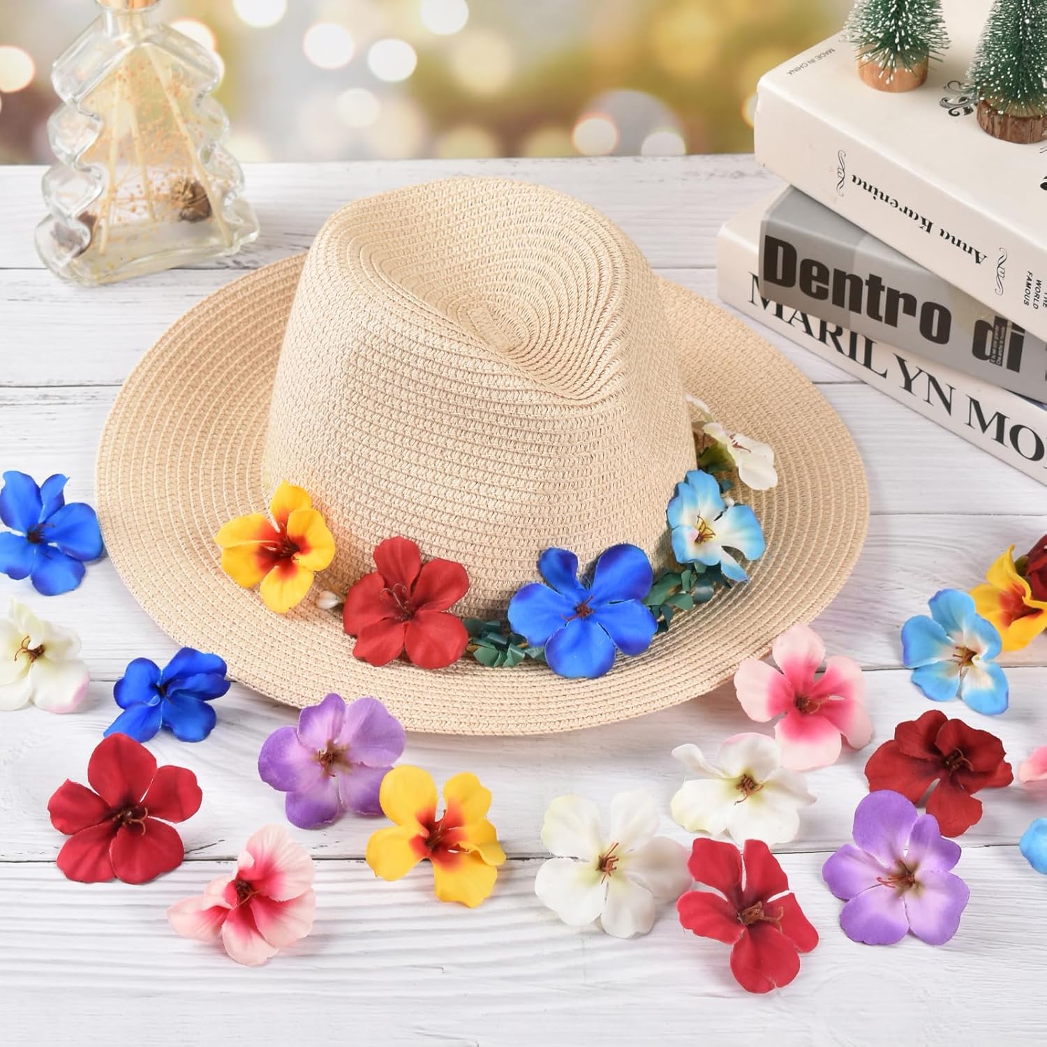 50Pcs Artificial Orchid Flower Heads, Fake Orchid Flowers Head Silk Bulk Flower For Craft Bridal Hair Clips Dress Party Supply Table Decorative (Mix Colour)