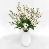 23'' White Daisy Artificial Flowers,Artificial White Daisies,6 Bouquets Fake Daisies Flowers,Faux Daisies For Home Table Centerpieces Arrangement Decoration (6, White)