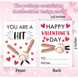 Greetings Valentine'S Day Cards, 30 Sports Baseball Valentine'S Classroom School Exchange Cards For Girls Boys Party Favors