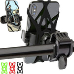 Bike & Motorcycle Phone Mount, Easy Install, Fits iPhone, Galaxy - 3 Bands