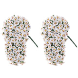 Artificial Flowers For Outdoors 2Pcs Faux Silk Pansy Vines Lush Uv Resistant Fake Hanging Flower Plants For Outside Porch Yard Patio Window Box (White)