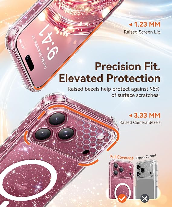 iPhone 18 Pro Case and iPhone 17 Pro Case for Women 6.3 Inch Stylish Protective Cover