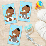 Baby Shower Raffle Card Game - Baby Shower Lottery Tickets Games Door Prizes Scratch Off Cards Games Party Favor - Gender Reveal Activity And Idea, Fun And Easy To Play - 38 Cards (Blue)