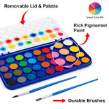 36 Pack Watercolor Pan Set, Watercolor Paint Set With 4 Brushes,Easy To Blend Colors, Perfect For Kids Adults