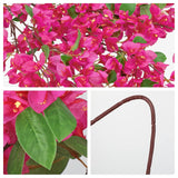 3Pcs Bougainvillea Artificial Flowers 37.4In Long Stem Silk Bougainvillea Floral Branches Fake Plants And Flowers Bouquet For Home Garden Party Wedding Centerpiece Vase Decor(Fuchsia)
