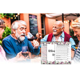 Retirement Feud Co-Worker Party Game - Purple Floral Retirement Ideas Activities Supplies Decorations (30 Game Cards & 1 Answer Card) - B06