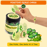 60 Positive Pickle Affirmation Cards Jar - Funny Valentines Day Gifts For Teen Girls Trendy Stuff, Valentine Pickle Gifts For Women, Cute Birthday Gift For Friends, Daughter, Sister, Adult