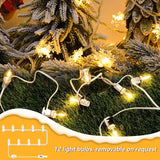 For Christmas Village Houses Craft Decoration Led Light Bulb C7 Cord Clip Lights Christmas Cabin Accessory Cord With 12