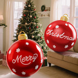 24In Christmas Inflatables Outdoor Christmas Decorations, 2 Pcs Large Christmas Ornaments Hangable Pvc Inflatable Christ