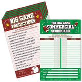 20 Pcs Football Game Cards For Football Theme Party Decorations Activity Duo Games Rugby Cards Set Cards Big Game Prediction Card The Big Games Commercial Scorecard Two-Player Sports Party Supplies