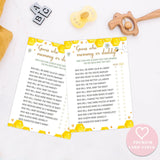 Bee Guess Who Mommy Or Daddy Games, Pack Of 30 Game Cards, Baby Shower Games, Gender Neutral Boy Or Girl, Fun Baby Game And Activity - Gn17