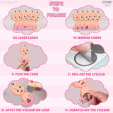 , Baby Shower Scratch Off Game For Guest - 50 Cards, Baby Scratch Off Game | Gender Reveal Games For Guest, Baby Shower Decorations | Scratch Off Baby Shower Games, Gender Reveal Decorations