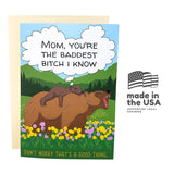 Funny Mother'S Day Card 5X7 Inches With Matching Envelope | Funny Birthday Card For Mom | Momma Bear Card
