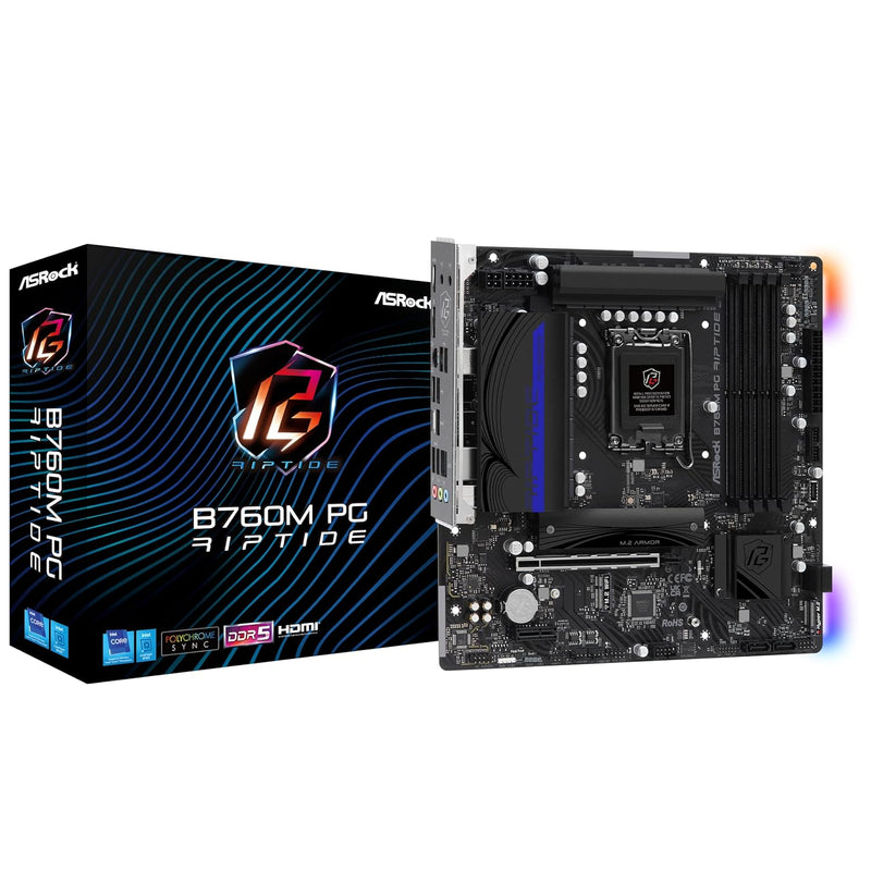 ASRock B760M PG Riptide Intel 12th & 13th Generation CPU (LGA1700) B760 Chipse