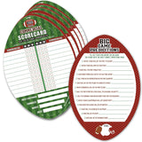 25 Pack Football Party Cards Double-Sided, 2 Games In 1 Football Game Cards For Super Football Bowl Game Day Sports Themed Parties