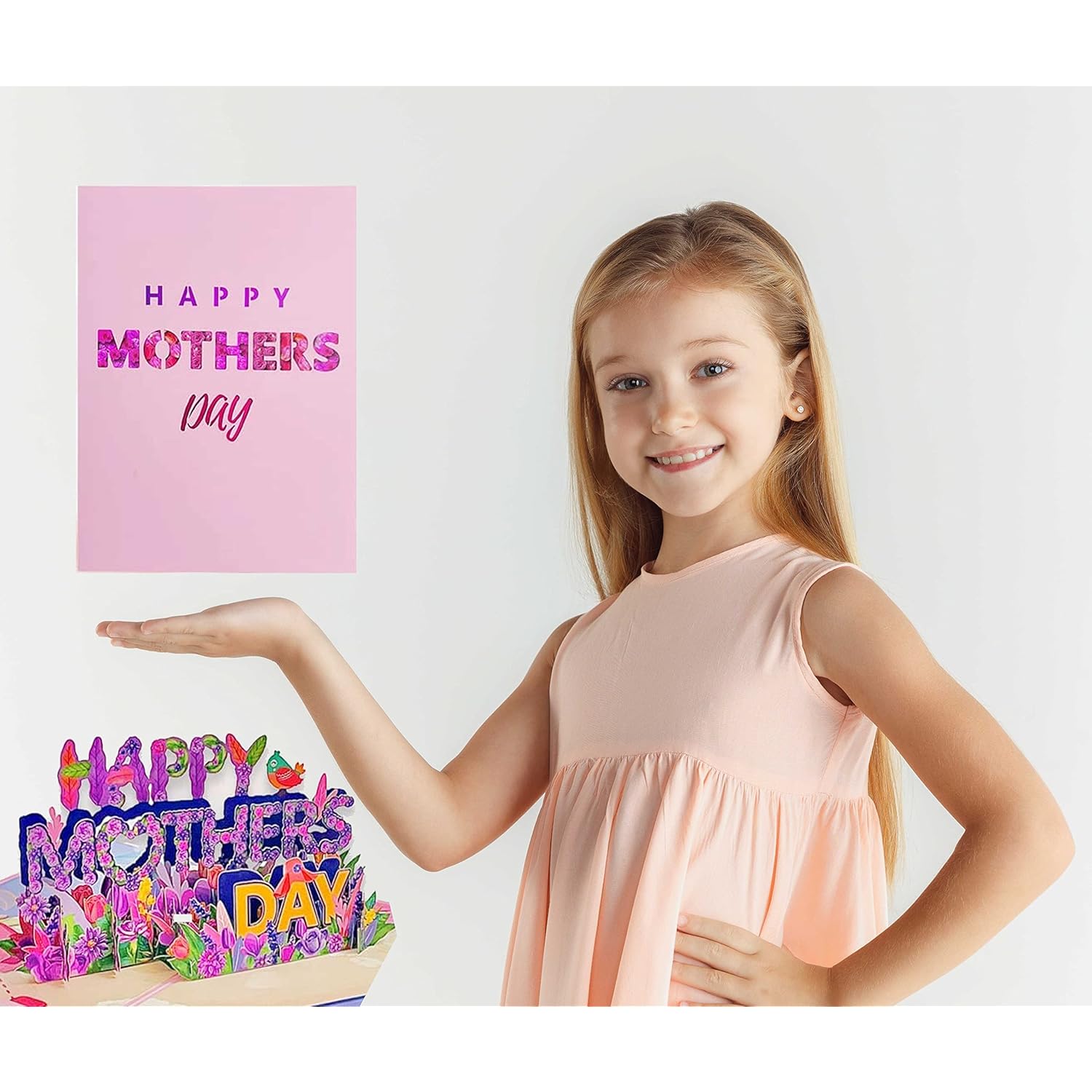 Pop Up Mother'S Day Card - Handmade 3D Greeting Card With Envelope, Creative Popup Gift Cards For Mom, Grandma, Wife,Anniversary (Styletwo)
