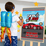 Pin The Wheels On The Car Games, Race Car Birthday Party Games With 30 Tyres Stickers, 2 Blindfolds For Car Theme Birthday Party Baby Showe Game Racing Car Party Gifts Decor