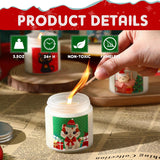 12 Pack Christmas Candles Set Christmas Scented Jar Candles Gifts Aromatherapy Soy Wax For Home Winter Holiday Stocking Stuffers Women Men Adults(Cat Style)