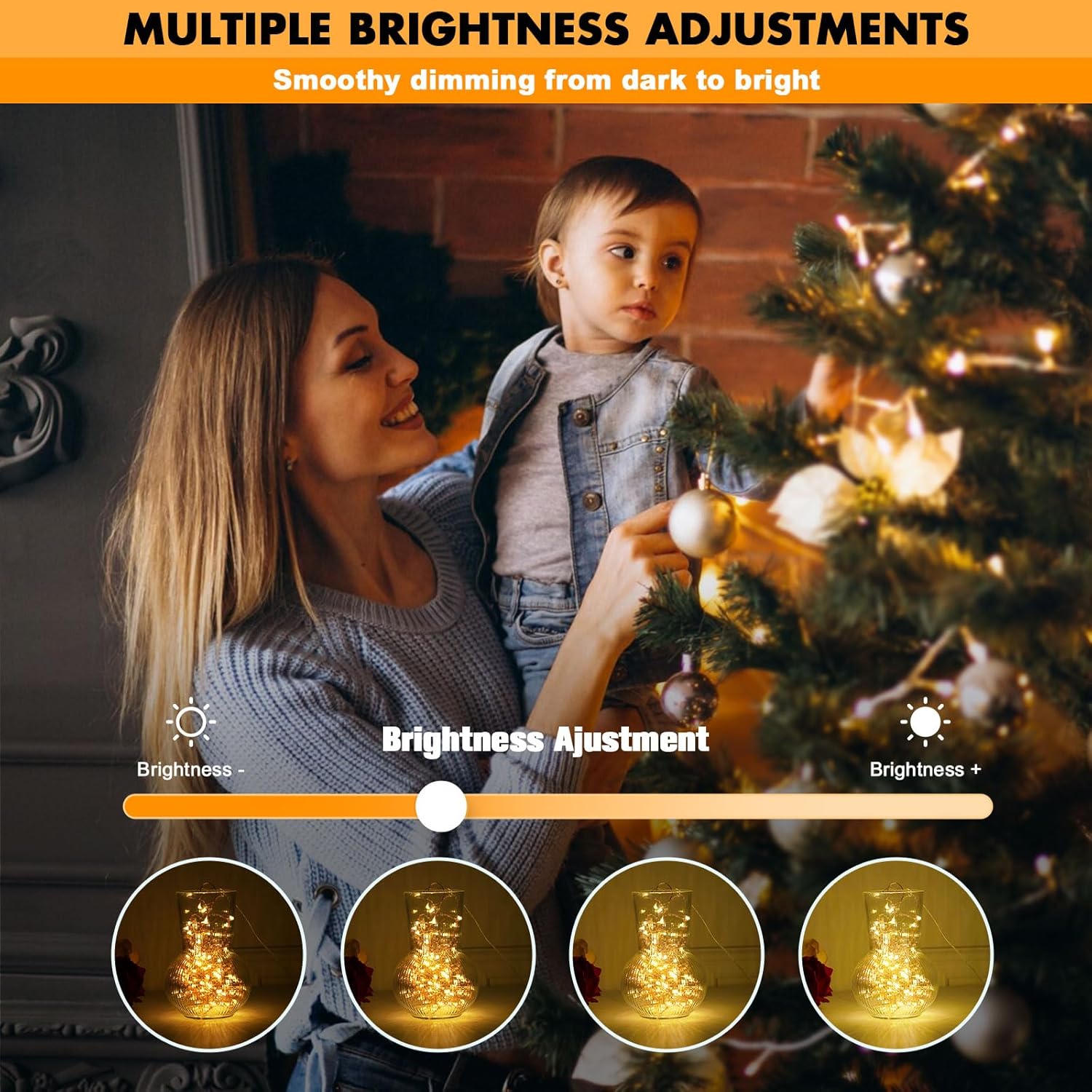 Fairy Lights 33Ft 100 Led Fairy String Lights Battery Operated With Remote, 8 Modes Outdoor Waterproof Led Twinkle Light