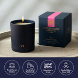 Luxury Scented Candle – 1 Wick, Hand-Poured, Long Lasting, Clean Burning, 210G / 7.5Oz, Burns For Up To 50 Hours, Made In England – Tuberose, Jasmine & Ylang Ylang – Garden Of Eden
