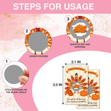 Thanksgiving Day Scratch Off Game Cards - Pumpkin & Turkey Design Fall Harvest Party Game - Halloween/Autumn Themed Party Activities & Supplies Decorations - 50 Pack(02)