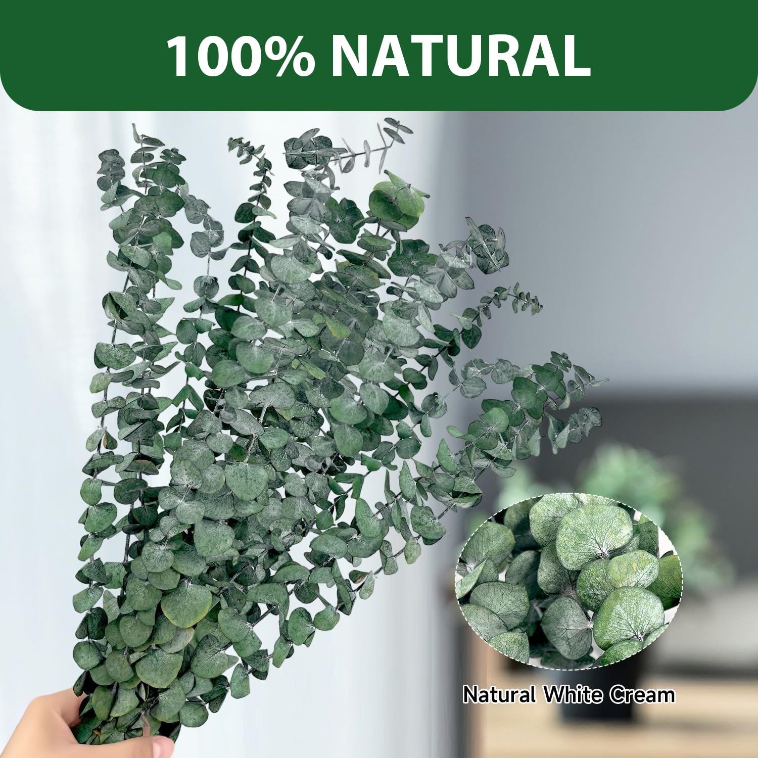 18 Pcs Real Dried Eucalyptus Stems,17" Natural Eucalyptus Branches For Shower To Release Fragrance, Vase Filler, Bathroom Decor, Dried Flower Arrangement