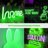 16.4FT Green LED Neon Rope Lights 12V Waterproof Cuttable Flexible Strip Lights