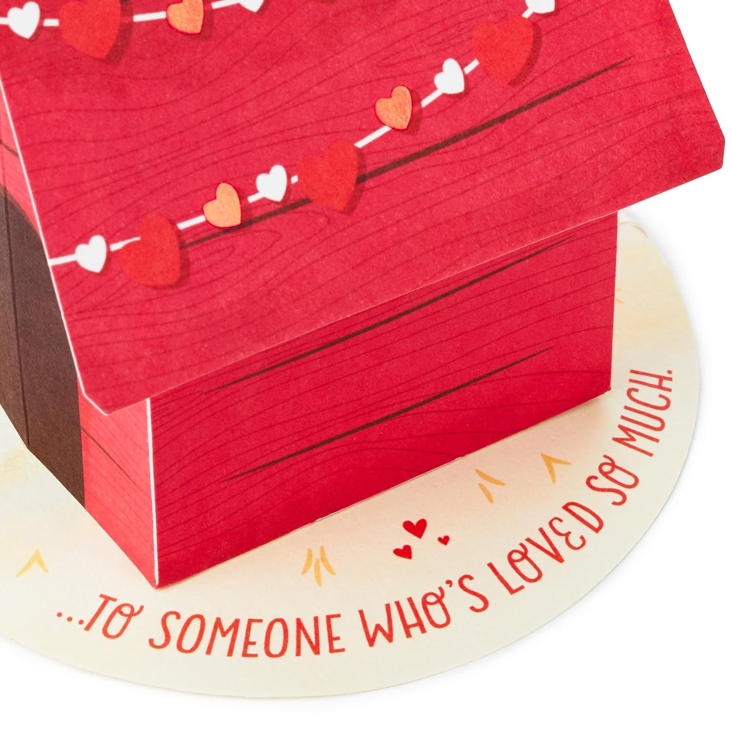 Hallmark Peanuts Valentines Day Pop Up Card (Snoopy and Woodstock) Paper Wonder 3D Card