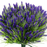 Artificial Flowers 20 Bundles Outdoors Faux Plants Uv Resistant Fake Flowers Faux Bushes Plastic Artificial Flowers Fake Outdoor Plants For Home Garden Decor
